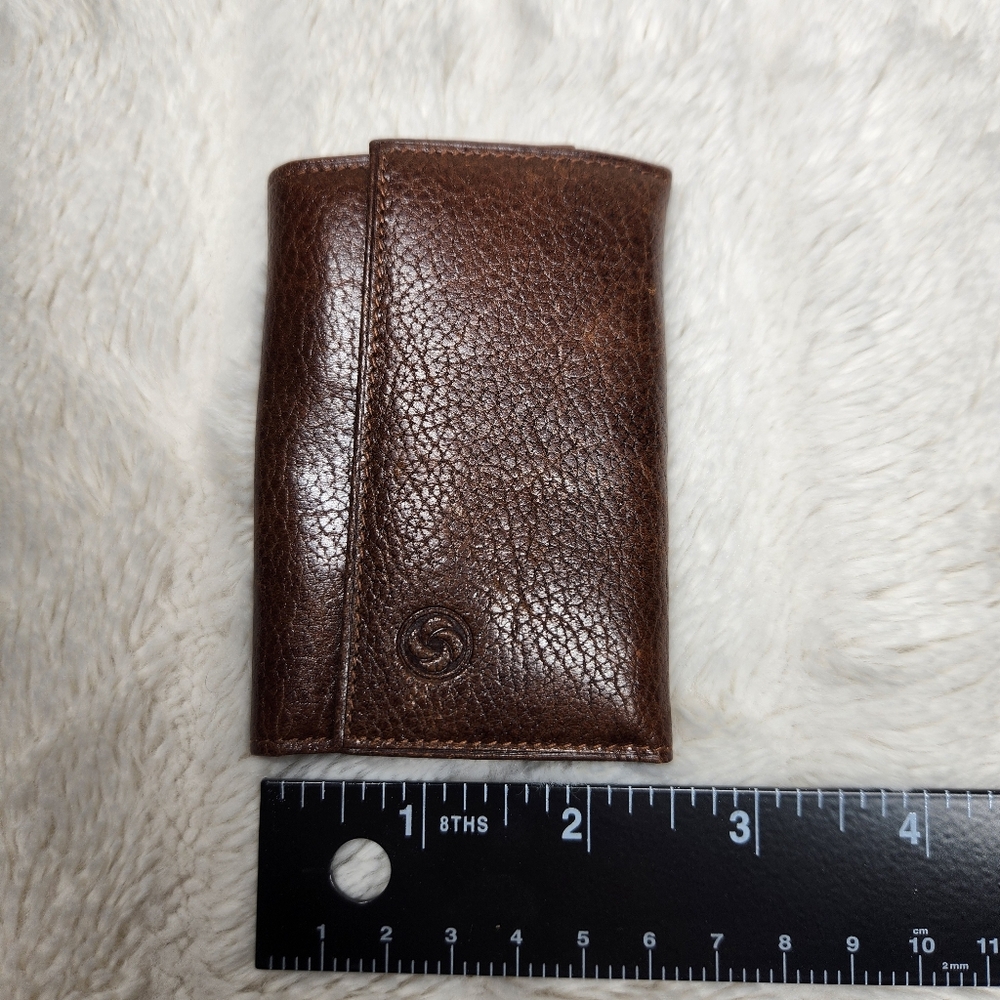 Vintage Samsonite Brown Full Grain Leather Wallet Key Holder - Picture 9 of 9